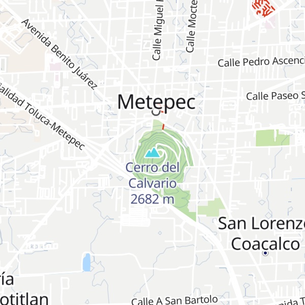 Map of Cerro del Calvario