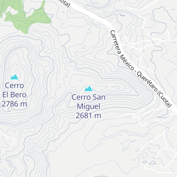 Map of Cerro San Miguel