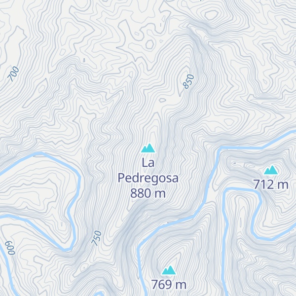 Map of La Pedregosa