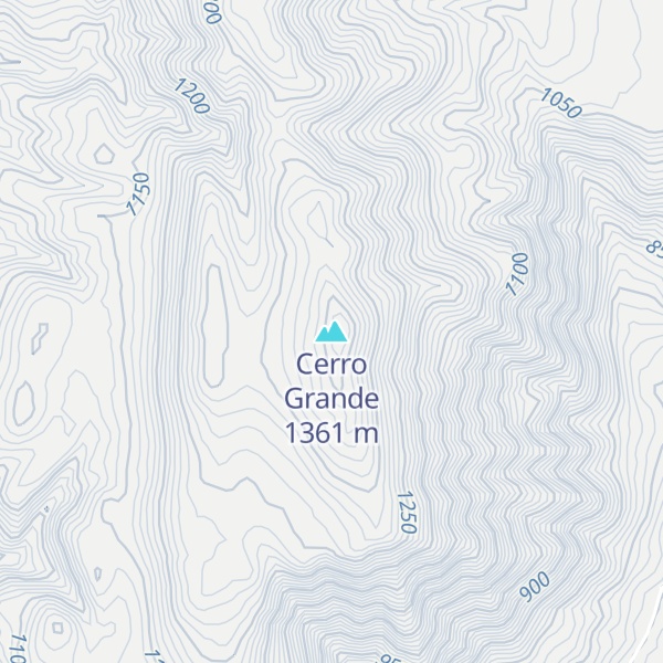 Map of Cerro Grande