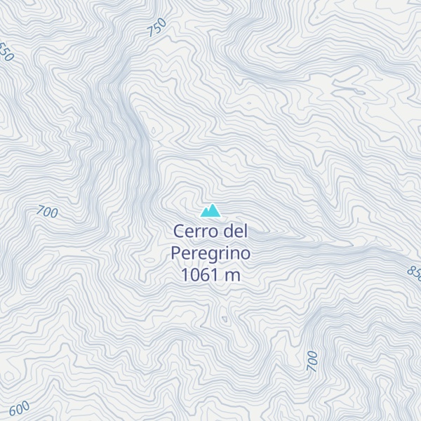 Map of Cerro del Peregrino