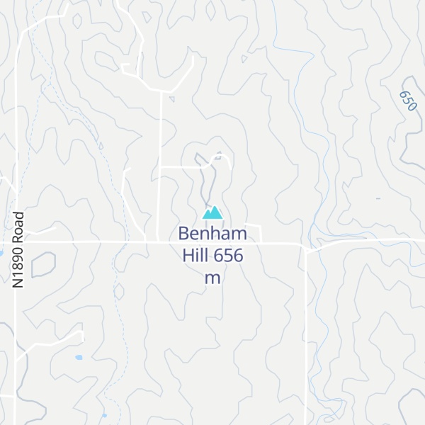 Map of Benham Hill