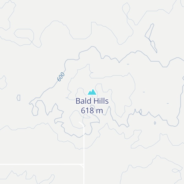 Map of Bald Hills