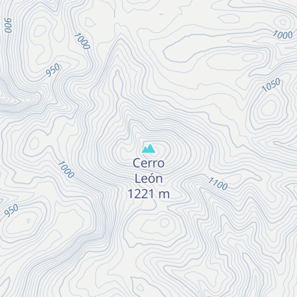 Map of Cerro León