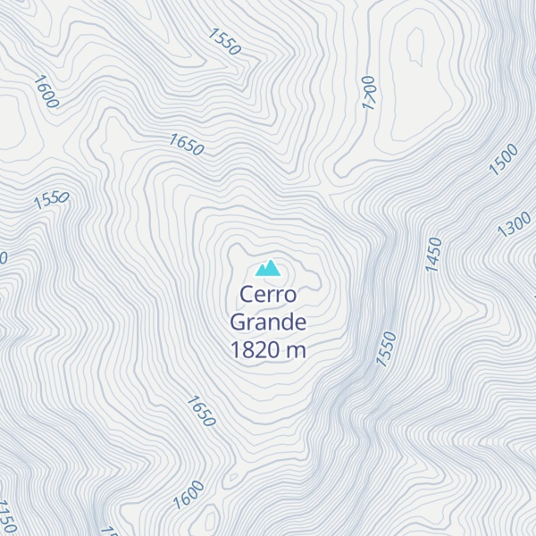 Map of Cerro Grande