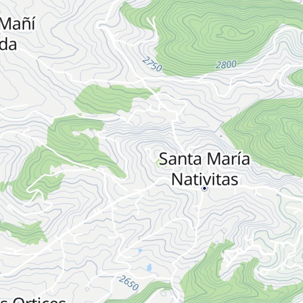 Map of Cerro Pico Tres Padres