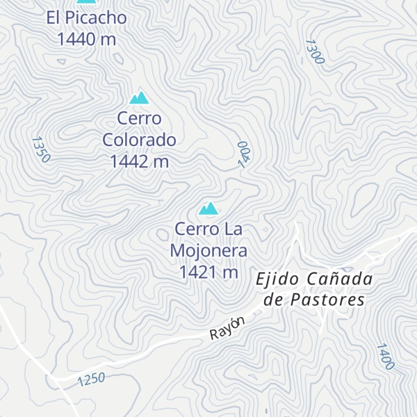 Map of Cerro La Mojonera