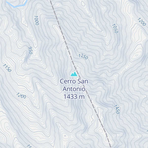 Map of Cerro San Antonio
