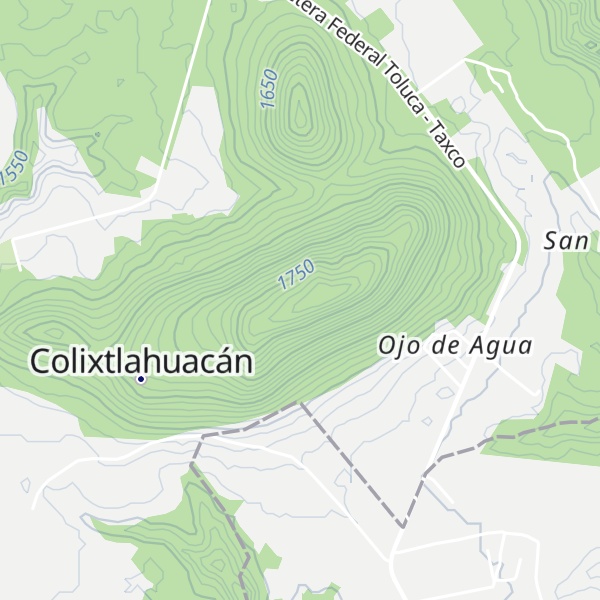 Map of El Ojo de Agua