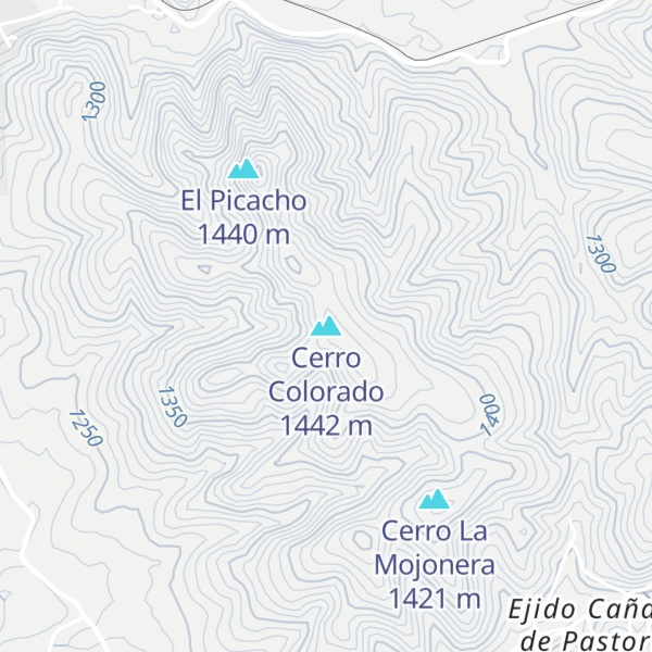 Map of Cerro Colorado
