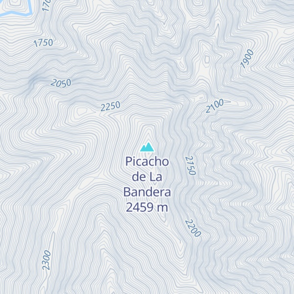 Map of Picacho de La Bandera