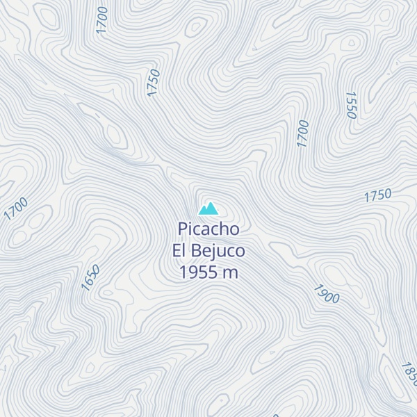 Map of Picacho El Bejuco