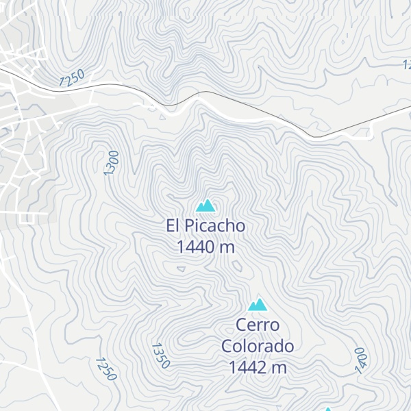 Map of El Picacho