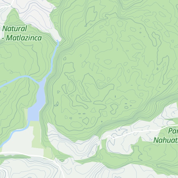 Map of Cerro Tetepétl