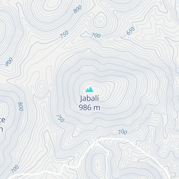 Map of Jabalí