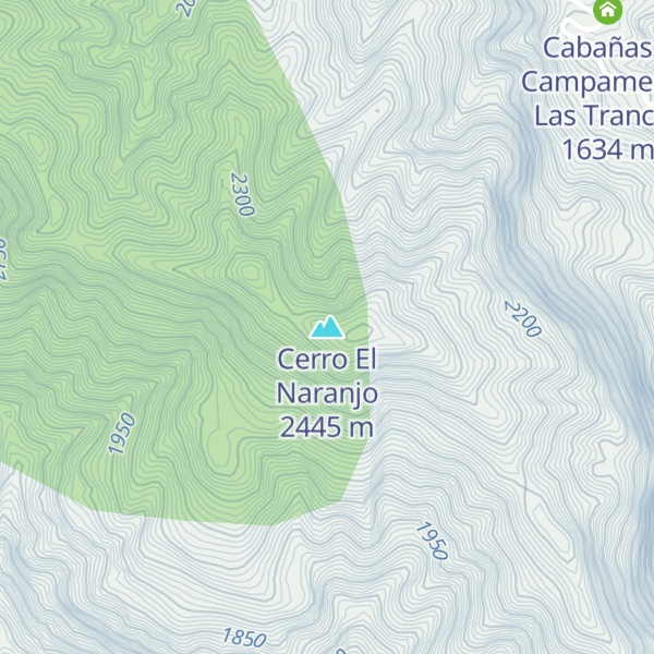 Map of Cerro El Naranjo