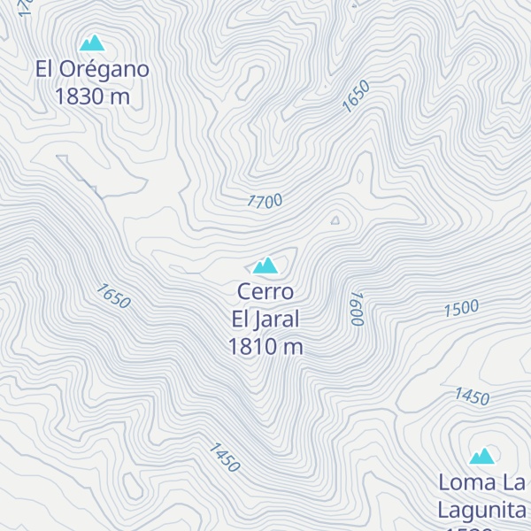 Map of Cerro El Jaral