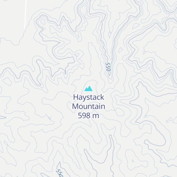 Map of Haystack Mountain