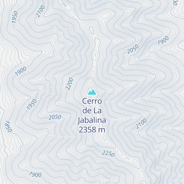 Map of Cerro de La Jabalina