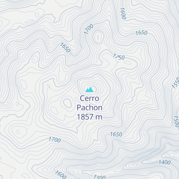 Map of Cerro Pachon