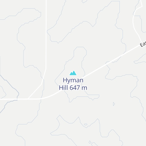 Map of Hyman Hill