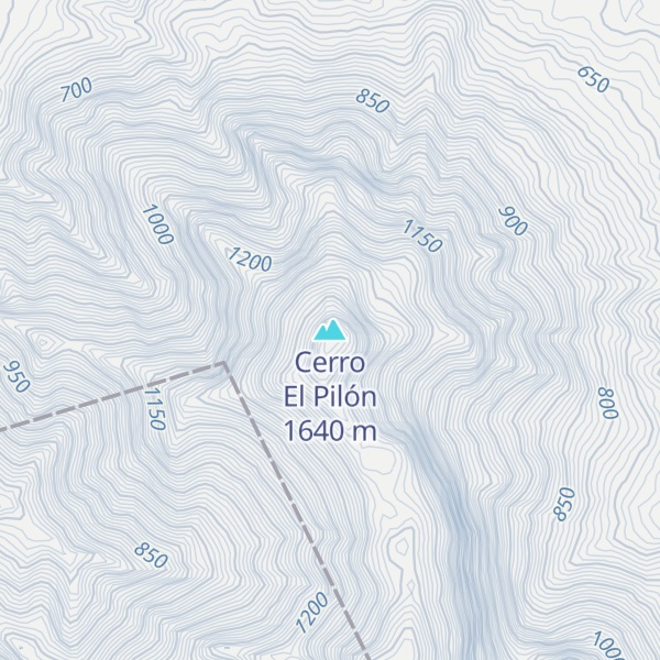 Map of Cerro El Pilón