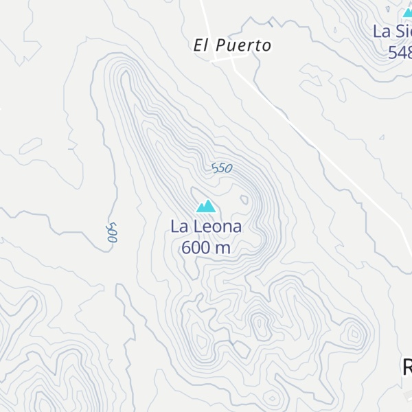 Map of La Leona
