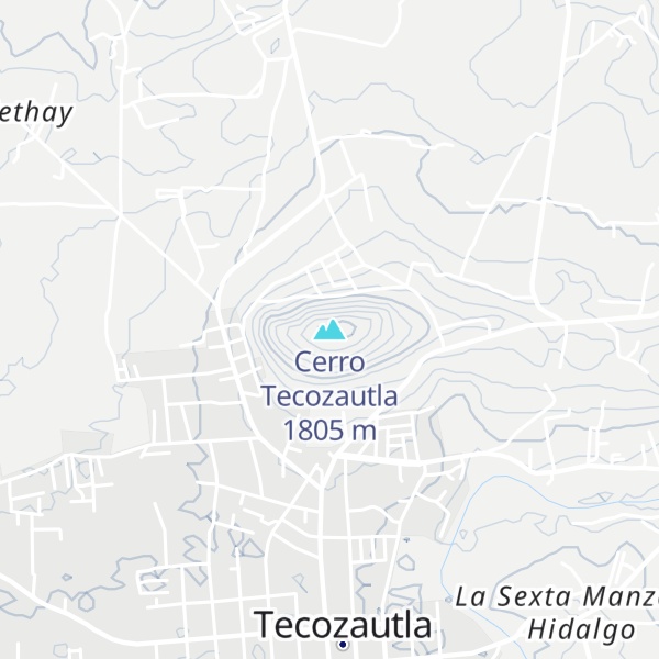 Map of Cerro Tecozautla