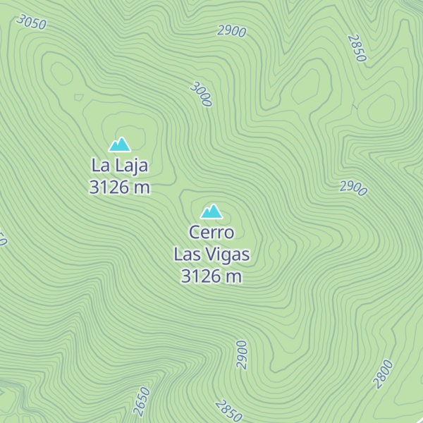 Map of Cerro Las Vigas