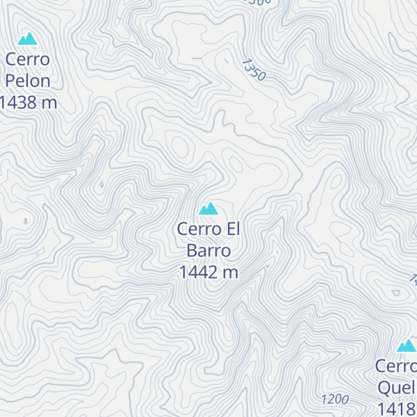 Map of Cerro El Barro