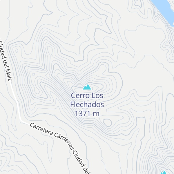 Map of Cerro Los Flechados