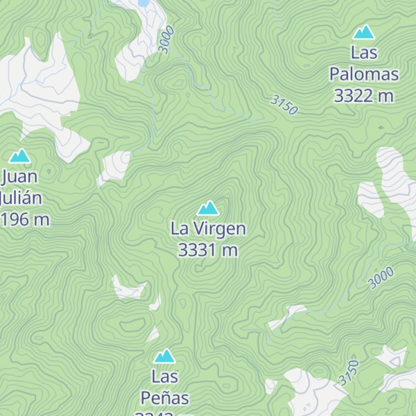 Map of La Virgen