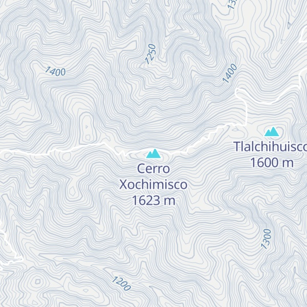 Map of Cerro Xochimisco
