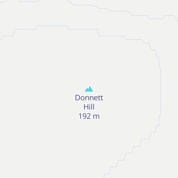Map of Donnett Hill