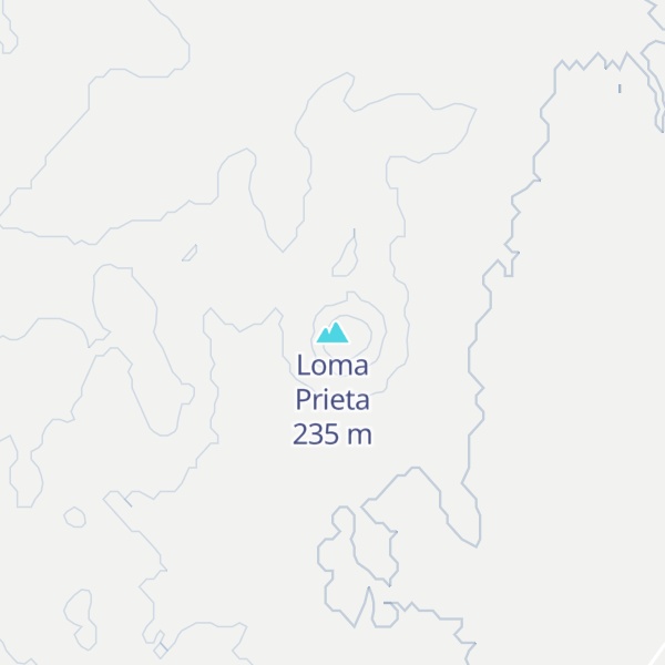 Map of Loma Prieta