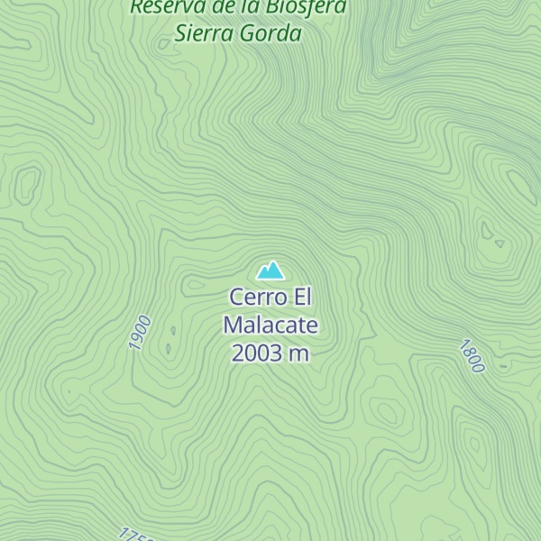 Map of Cerro El Malacate