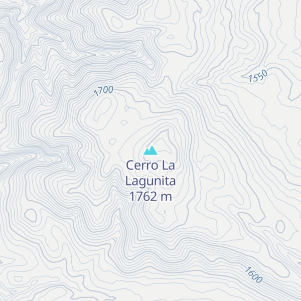 Map of Cerro La Lagunita