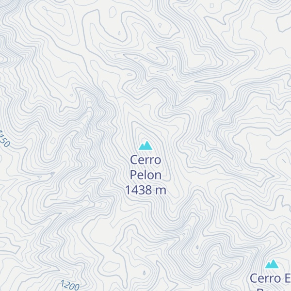 Map of Cerro Pelon
