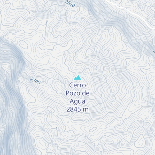 Map of Cerro Pozo de Agua