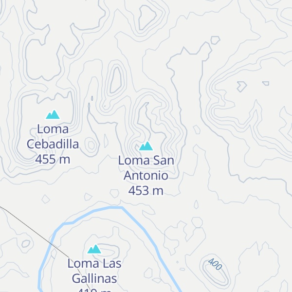 Map of Loma San Antonio