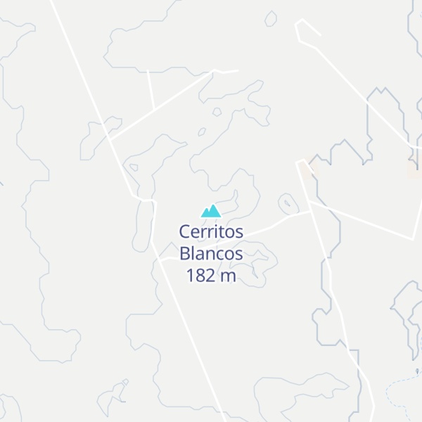 Map of Cerritos Blancos