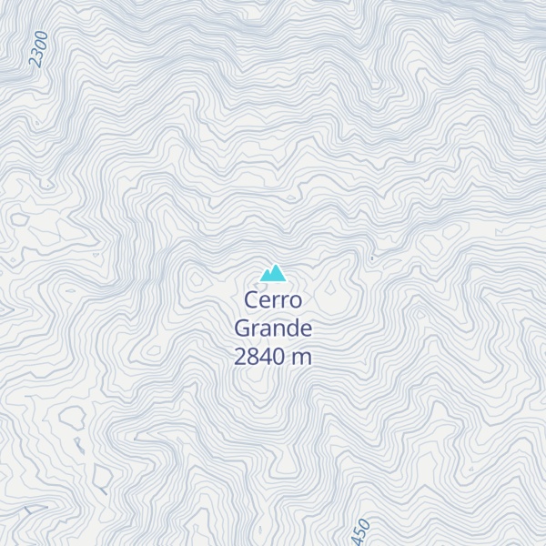 Map of Cerro Grande