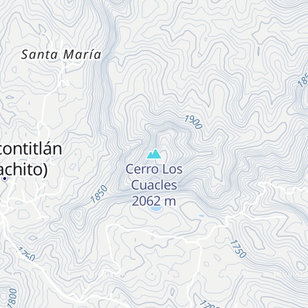Map of Cerro Los Cuacles