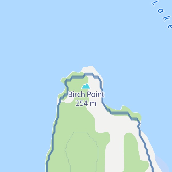 Map of Birch Point