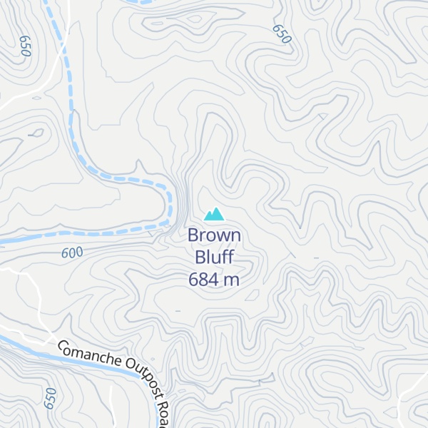 Map of Brown Bluff