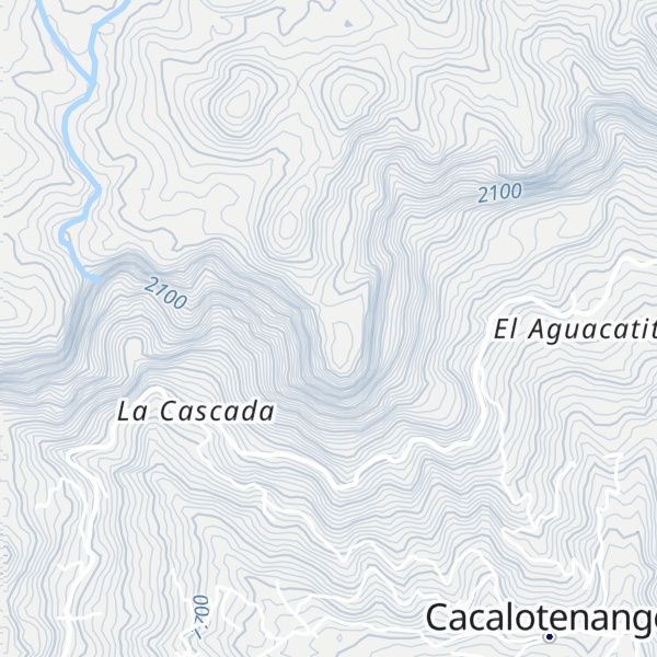 Map of Cerro Cacalotenango