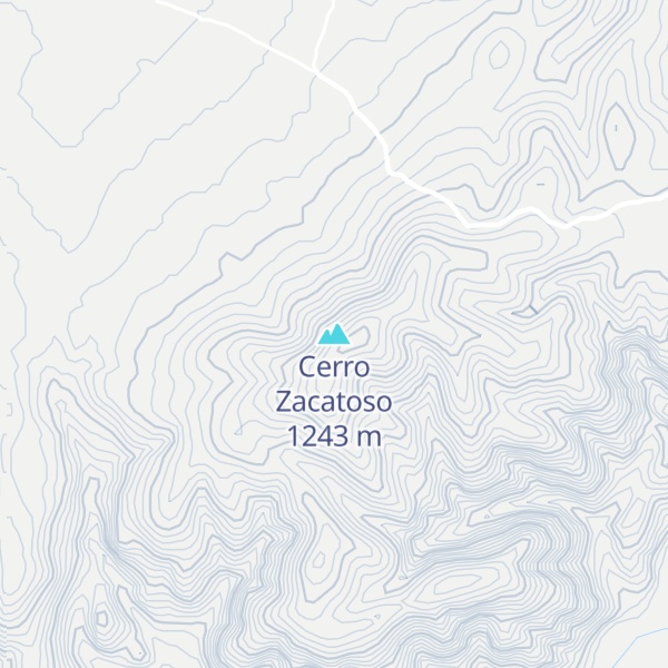 Map of Cerro Zacatoso