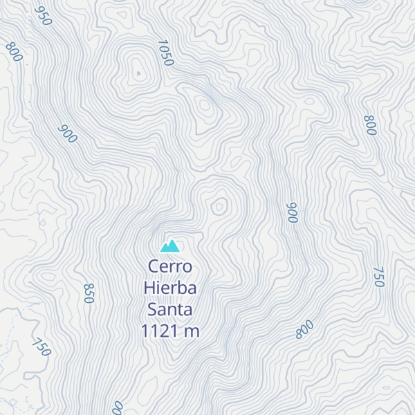 Map of Cerro Potrero