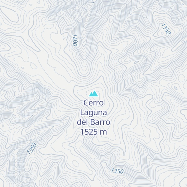 Map of Cerro Laguna del Barro