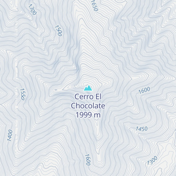 Map of Cerro El Chocolate